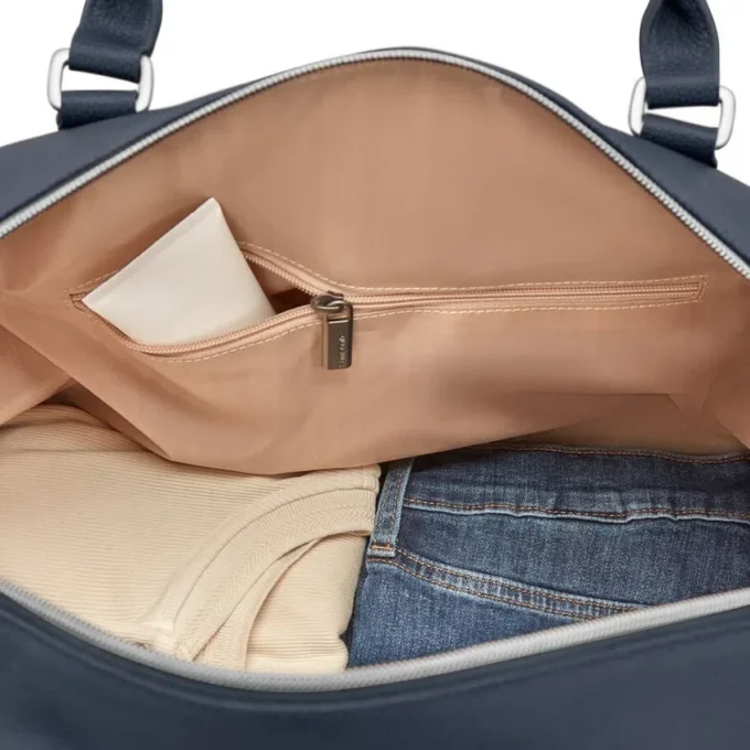 Maleta de fin de semana clásica de piel