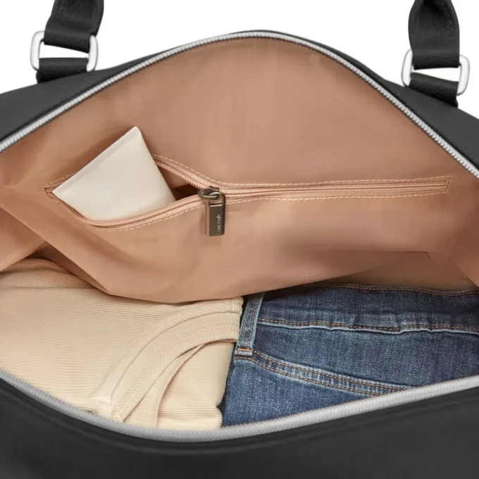 Maleta de fin de semana clásica de piel